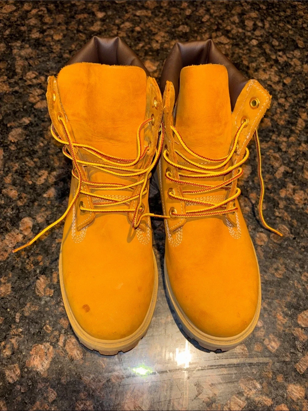 Timberland Wheat Nubuck 6-Inch Lace-Up Work Boots